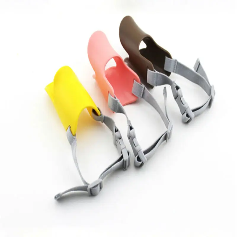 Новинка силиконовый намордник для собак настраиваемый милая утка против укусов