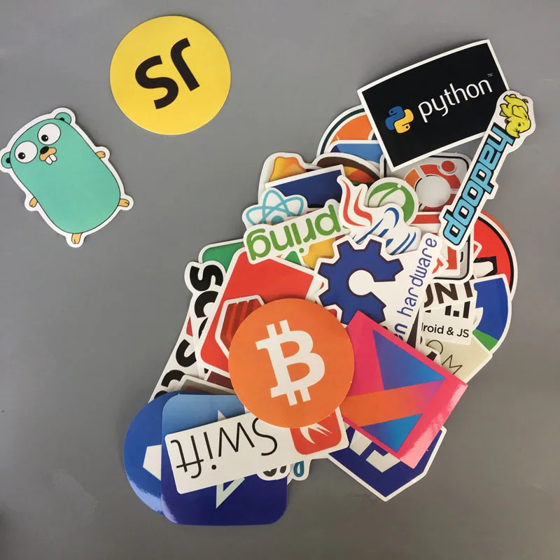 50 шт. ПВХ водонепроницаемый JAVA IT мультфильм наклейки для детей игрушка чемодан ноутбук телефон граффити скейтборд забавные гики наклейки
