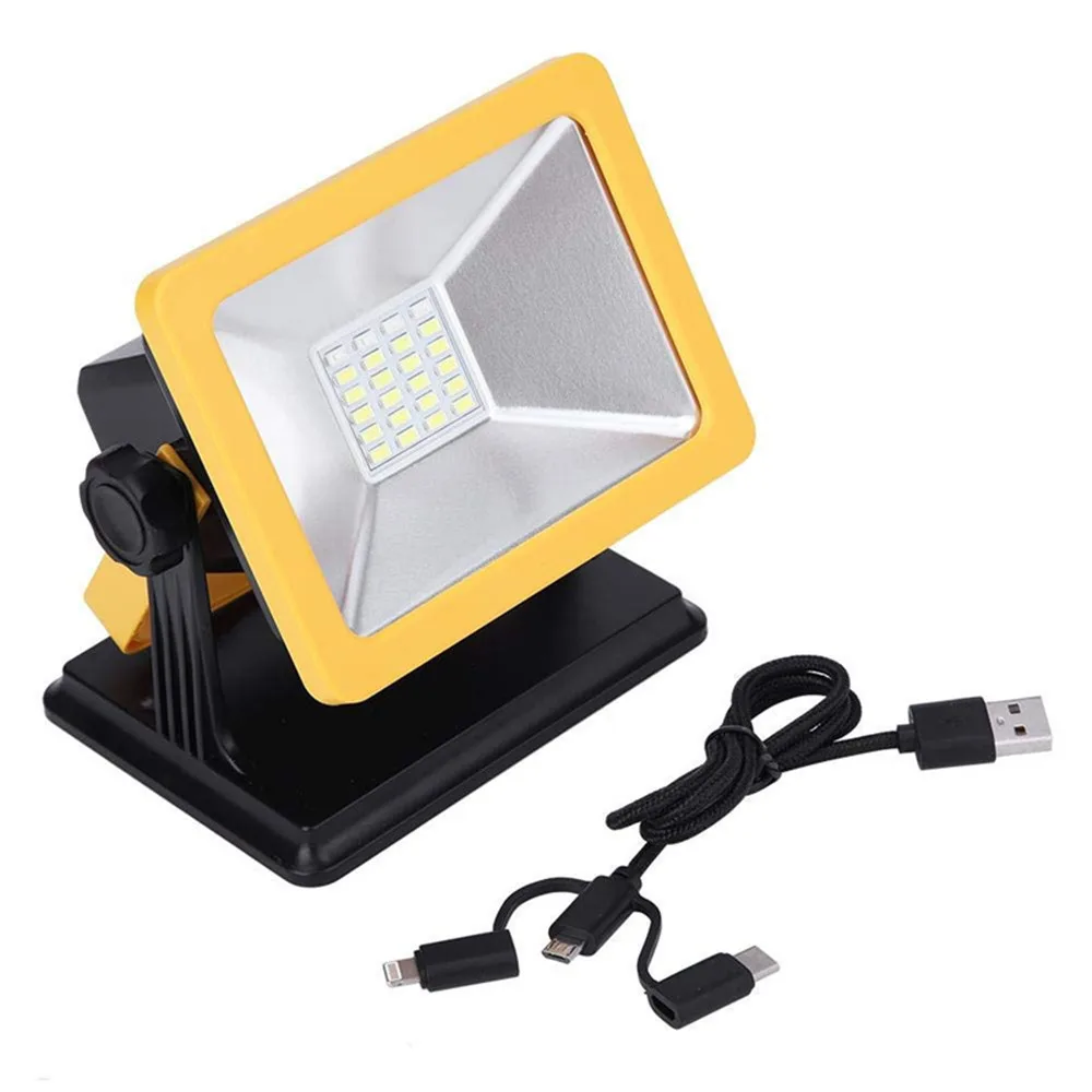 Портативный 5730SMD 15 Вт 24LED USB перезаряжаемые кемпинговые прожекторы Аварийный