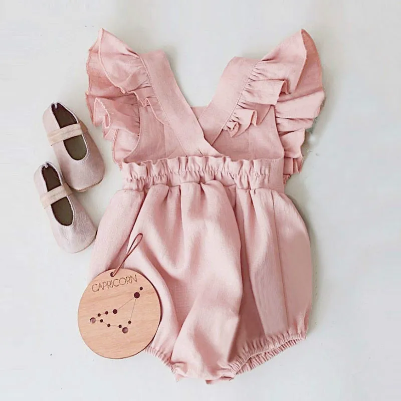 Детский комбинезон для девочек Весенняя детская одежда новорожденных летняя