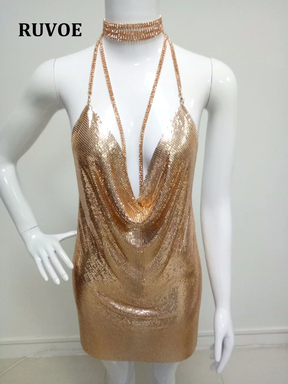 Женское вечернее платье нового цвета розовое золото металлическое элегантное