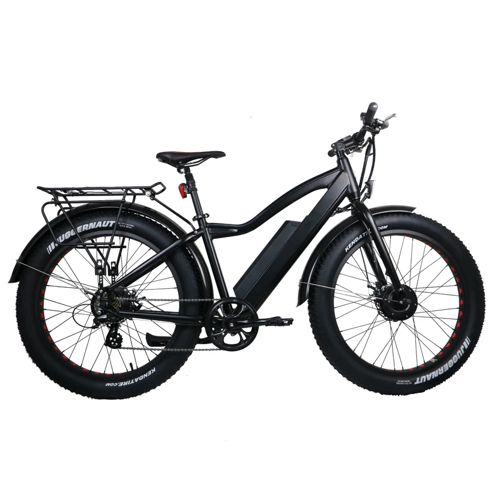 Ebike 2WD Электрический Fat Bike 48 В 11AH литиевая батарея электрический Снежный велосипед Электрический горный велосипед Велоспорт