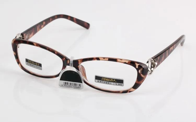 Очки для чтения с леопардовым принтом антиусталостсветильник диоптриями + 4 5 6 7 8