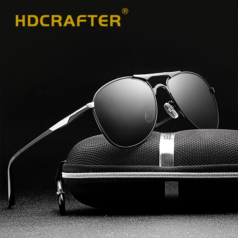 Hdcrafter брендовые дизайнерские поляризованные солнцезащитные очки Для мужчин UV400