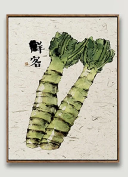 Chinese Style Lucky Food Plum Lettuce Orange Art Decorative Canvas Painting Wall Sticker Poster Home Pictures House Decor Gift | Дом и сад