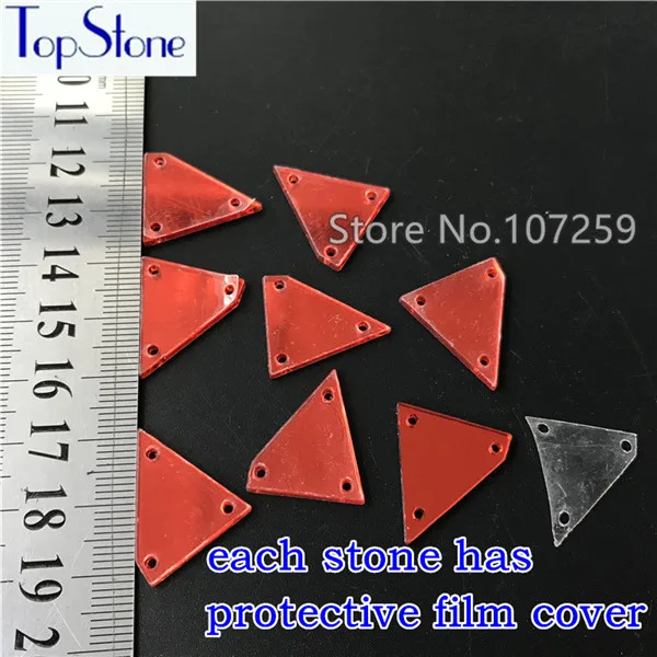 TopStone 30 форм Размеры Смешанные Пришивные акриловые Стразы flatback Lt Siam красный цвет зеркальные акриловые бусины для шитья ювелирных изделий - Цвет: 30N 17x21mm