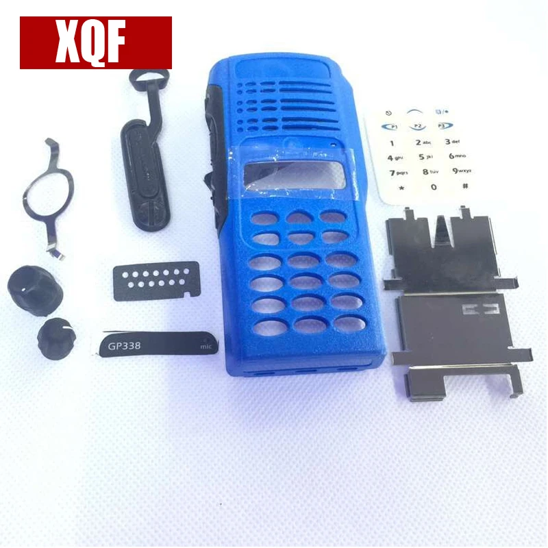 XQF синий полный радио сервис части передний корпус крышка Refurb Комплект для Motorola