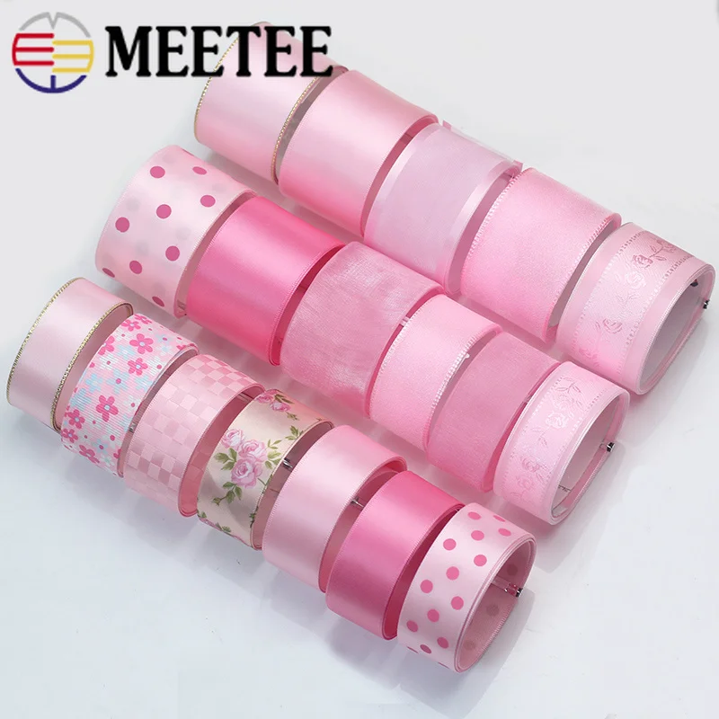 Набор ленты Meetee (каждый = 91 см) ручной работы смешанные атласные аксессуар для