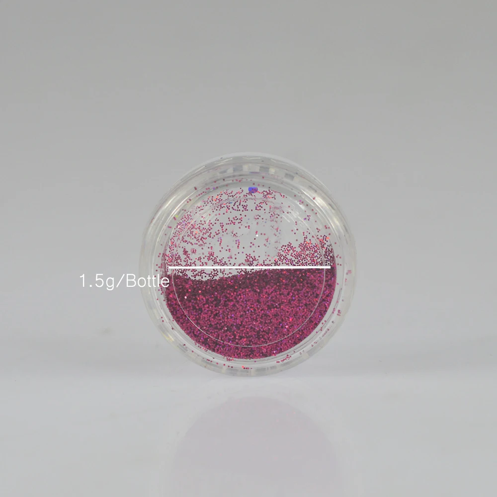 Новое поступление мини-бутылки красивый блестящий порошок для ногтей 3D наклейки