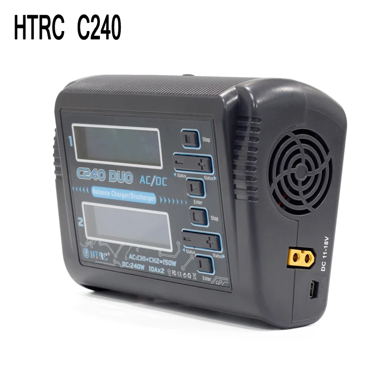 HTRC C240 DUO AC 150 Вт DC 240 10Ax2 двухканальный RC аккумулятор зарядное устройство для