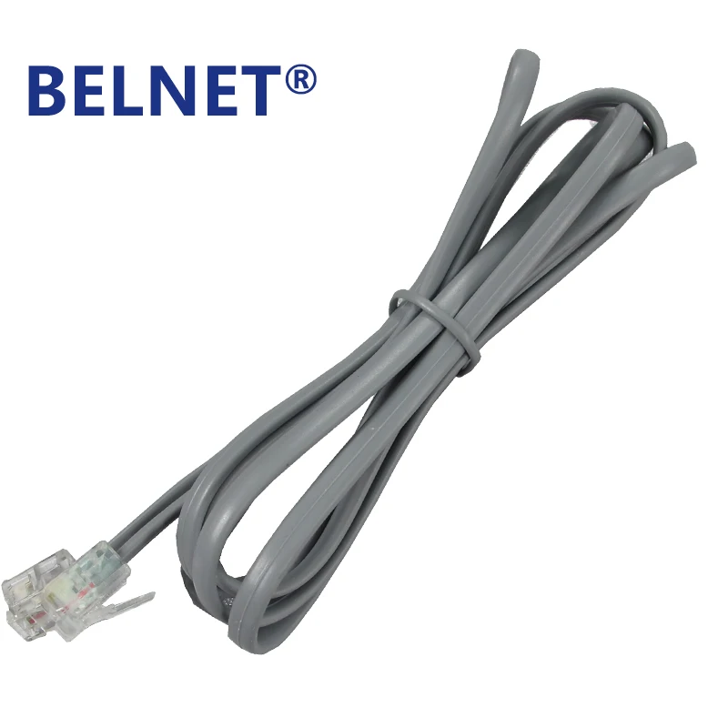 Медный телефонный кабель BELNET RJ11 провод с разъемами 6P2C разъем телефонные модемы