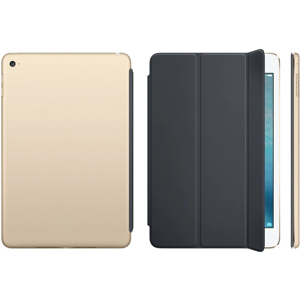 Роскошный кожаный Тонкий Магнитный смарт чехол для iPad mini 4 Премиум синтетическая