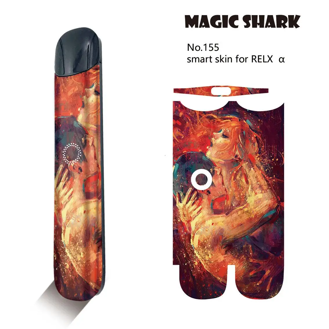 Чехол-накладка Magic Shark Tigar для электронной сигареты Relx Alpha a 151-171 | Мобильные