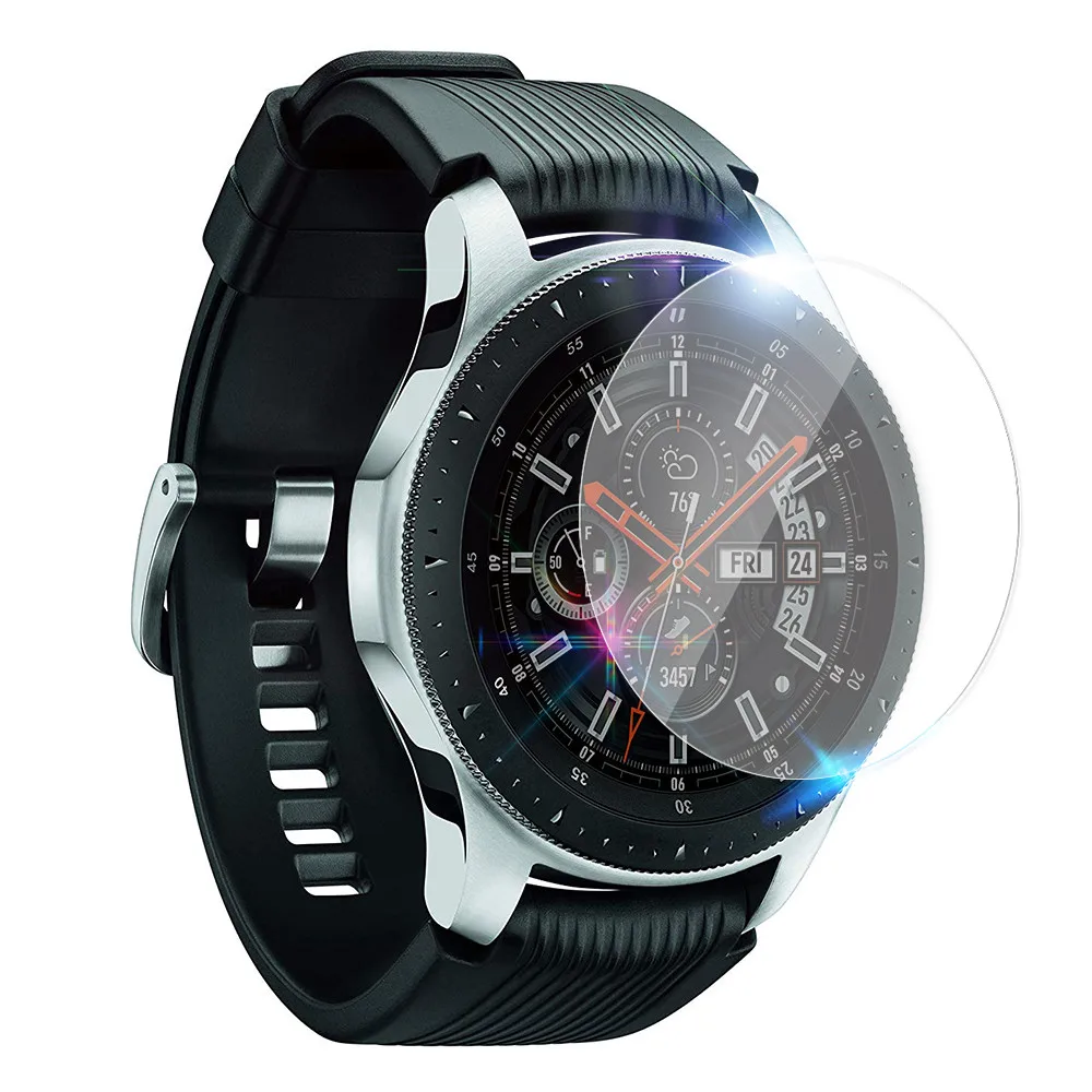 Закаленное стекло 2.5D для Samsung Galaxy Watch защитное 46 мм Защитная пленка экрана 3