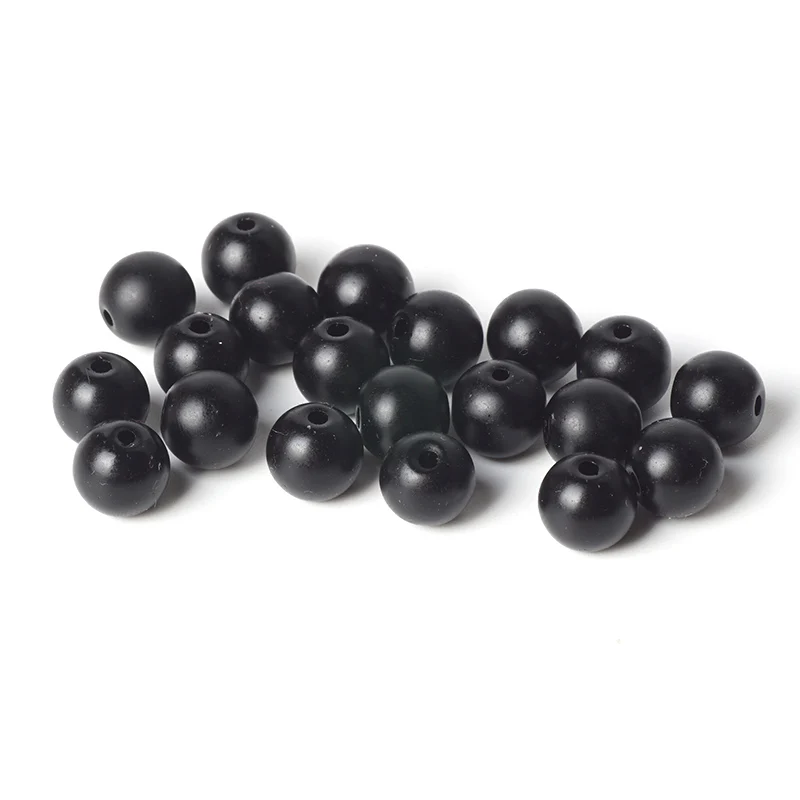 Круглые круглые шарики из закаленного полированного стекла черные матовые