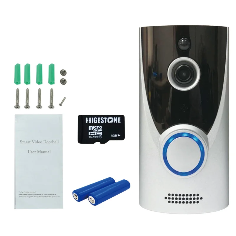 Умный дверной звонок Higestone HD 720P Wi-Fi визуальный домофон запись видео ночное