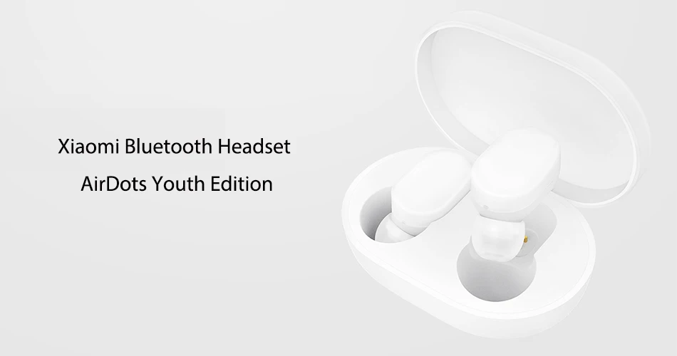 Xiaomi AirDots Youth Edition TWS наушники Bluetooth 5,0 Xiaomi беспроводной головной телефон Air Dots с микрофоном и зарядным устройством