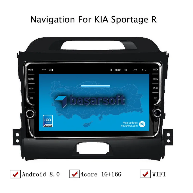 9 &quotAndroid 8 1 автомобильный gps навигатор для Kia Sportage R 2010 2016 Автомагнитола стерео