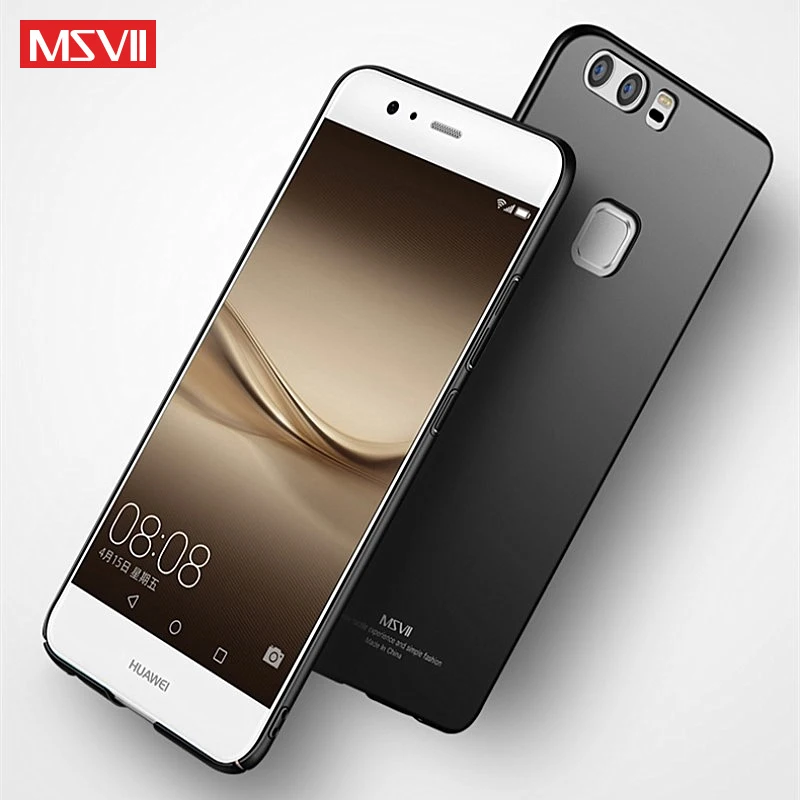 Msvii мобильный телефон чехол для Huawei P9 анти отпечатков пальцев Силиконовый полный