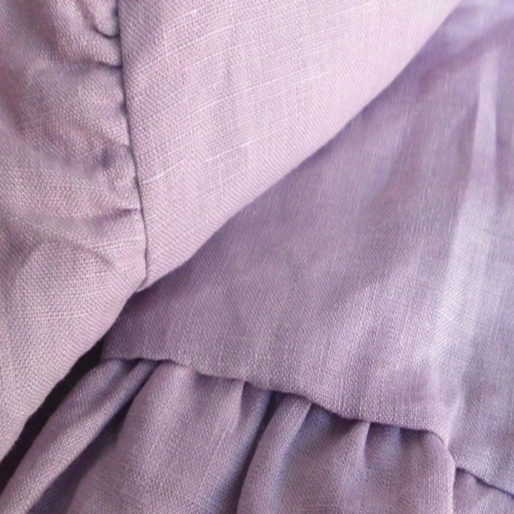 1 шт. оборки постиранная льняная подушка чехол из чистого наволочки с оборками s