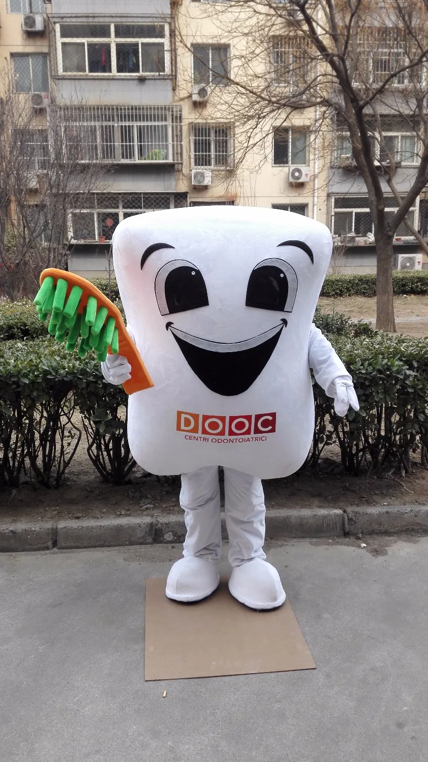 Костюм талисмана зубной щетки с зубцами костюм на заказ аниме косплей комплект