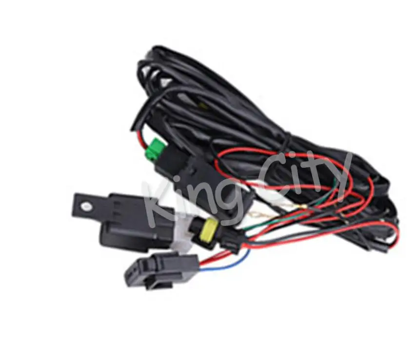 1pcs harness CAPQX для Mitsubishi Lancer EVO 2008-2012 передний бампер противотуманный светильник решетка крышка противотуманная фара рамка с жгутом - Цвет: 1pcs harness