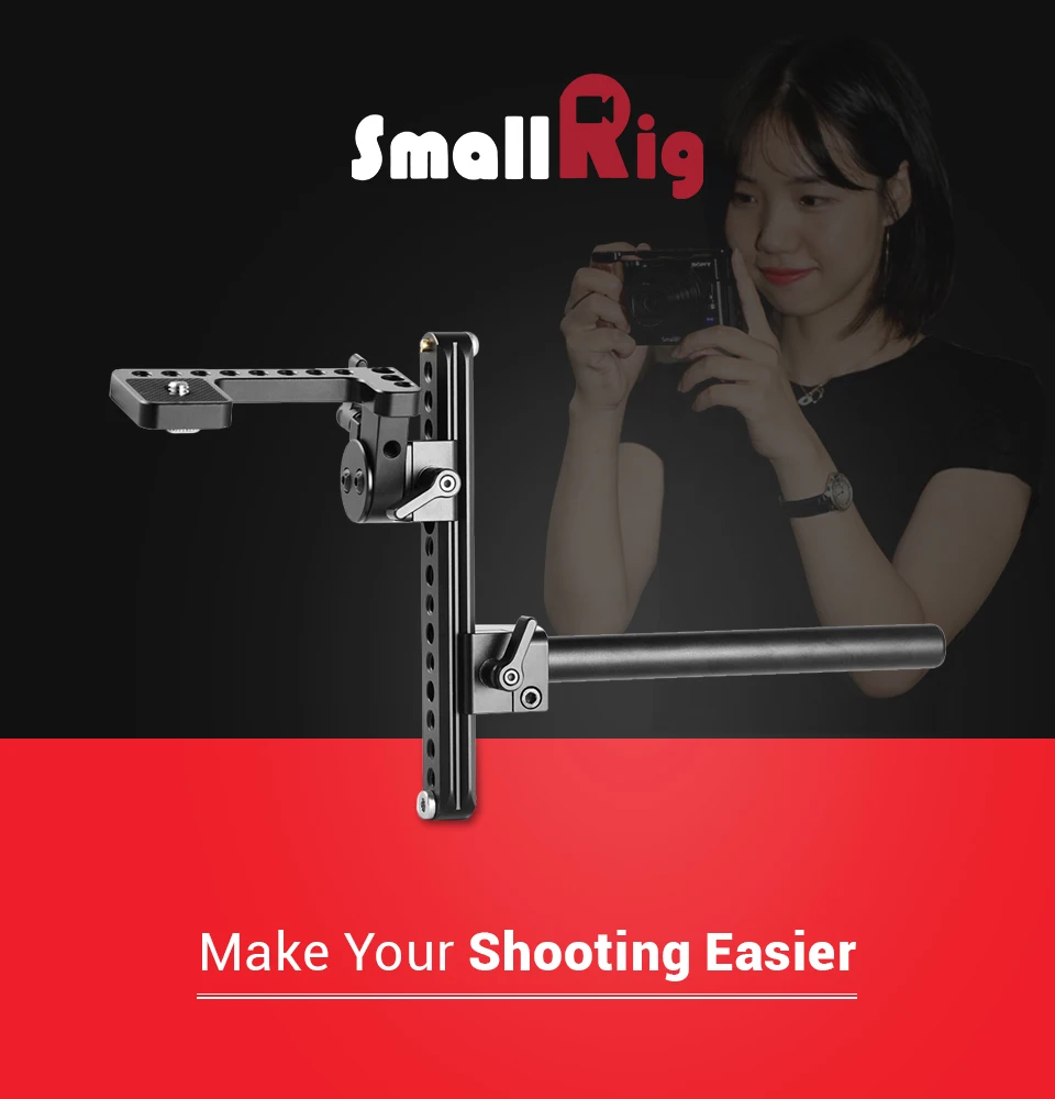 SmallRig DSLR Камера держатель efv крепление со штангой 15 мм 1/4 винт может 360 градусов Регулировка мониторинга 1587
