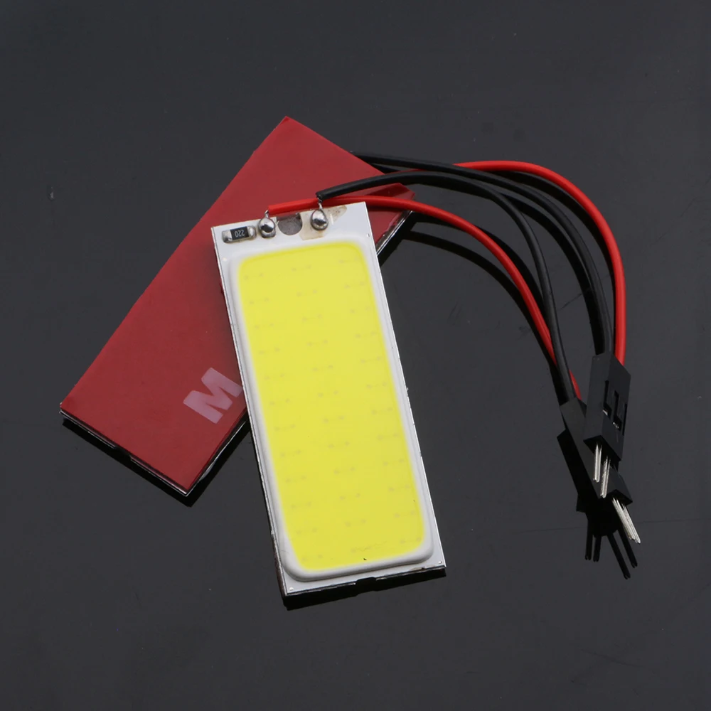YM E Bright 100 шт. Автомобильный светодиодный 36 SMD COB Чип 36LED 12В DC с T10 + разъем Festoon панель