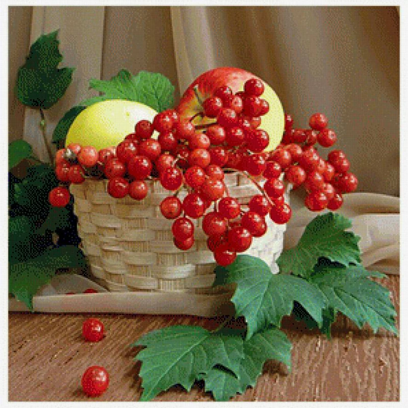

5D Diy diamond painting cross stitch "Fruits" Full Round Diamond embroidery Needlework Rhinestone Mosaic Crafts 1120