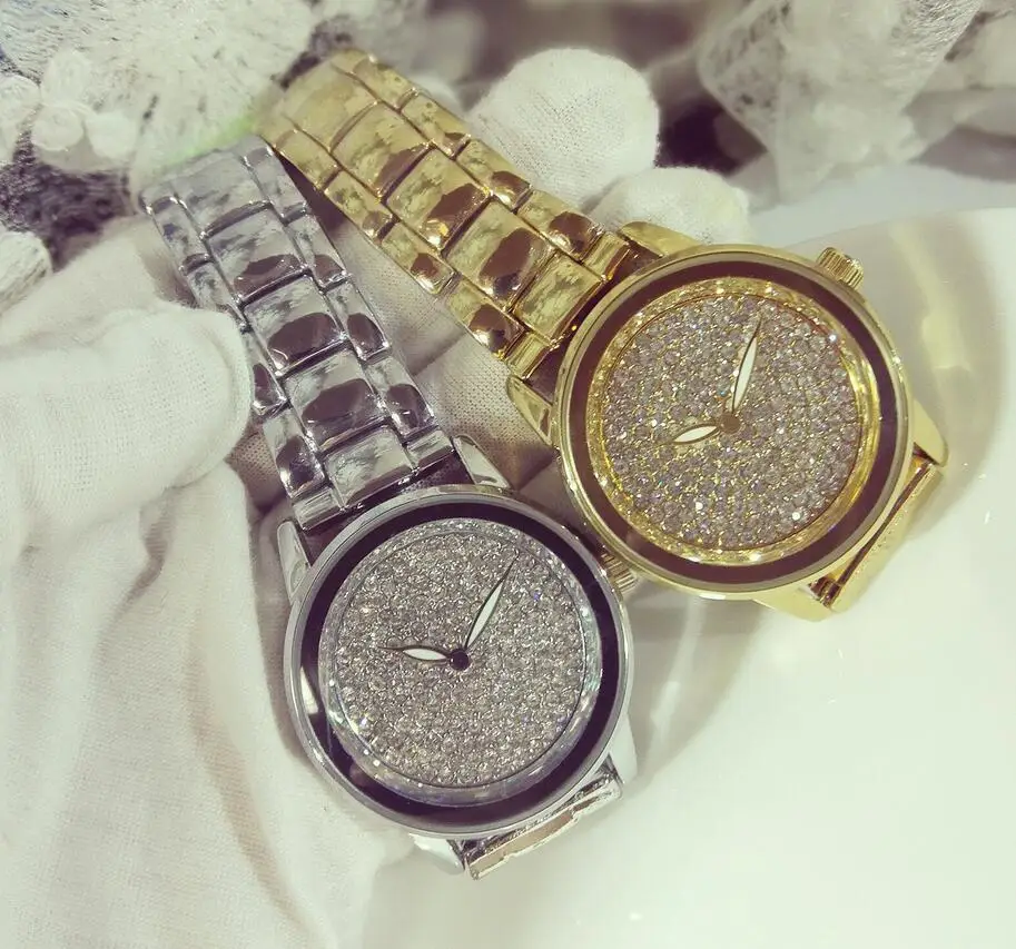 Элегантные женские часы со стразами моды стали винтажные dresswatch кварцевые