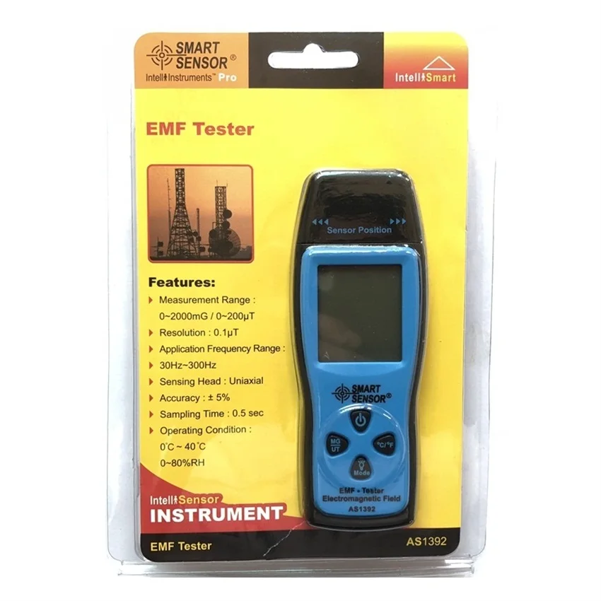 Ручной цифровой ЖК дозиметр радиации мини EMF тестер детектор электромагнитного