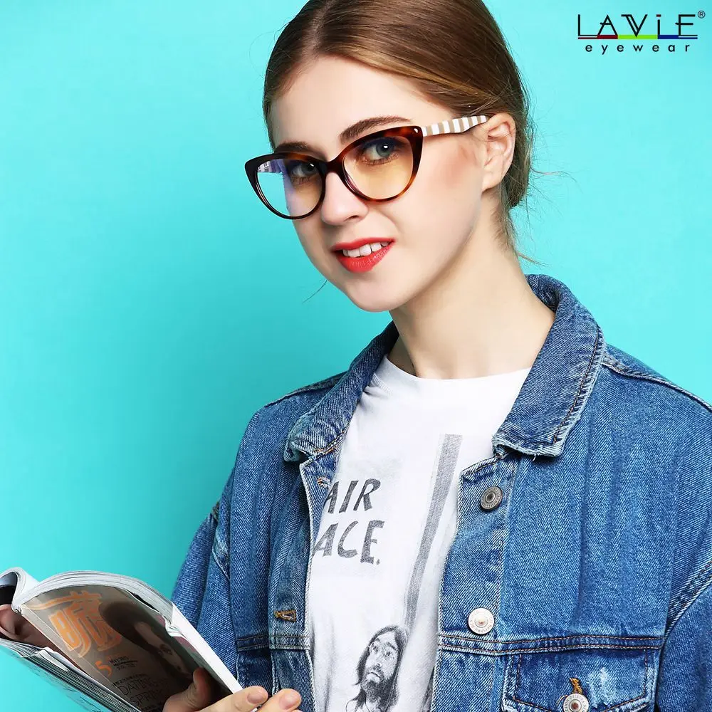 LA VIE 2018 новый дизайн Ранняя оправа для очков молодых девушек линзы с защитой от