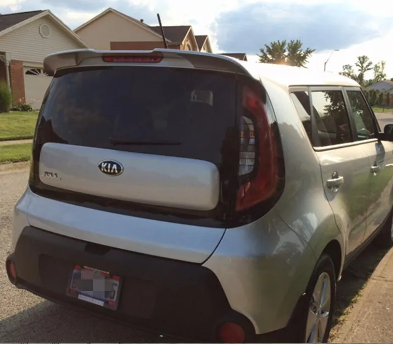 Дизайн для Kia Soul Спойлер ABS Материал заднее крыло праймер цвет задний спойлер для Kia Soul спойлер 2010