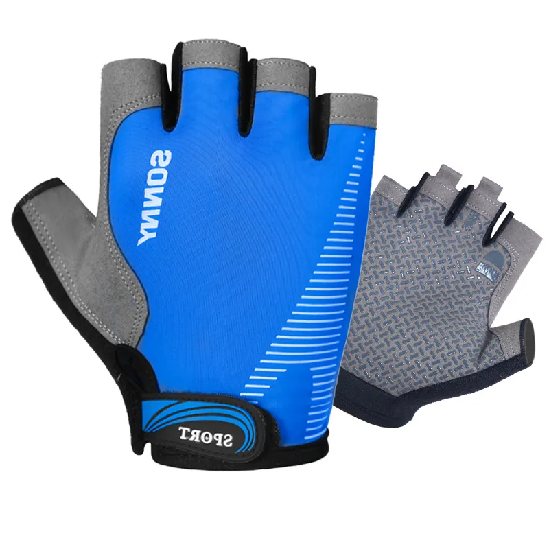 1 пара спортивные перчатки для велоспорта с полупальцами тонкие мягкие дышащие