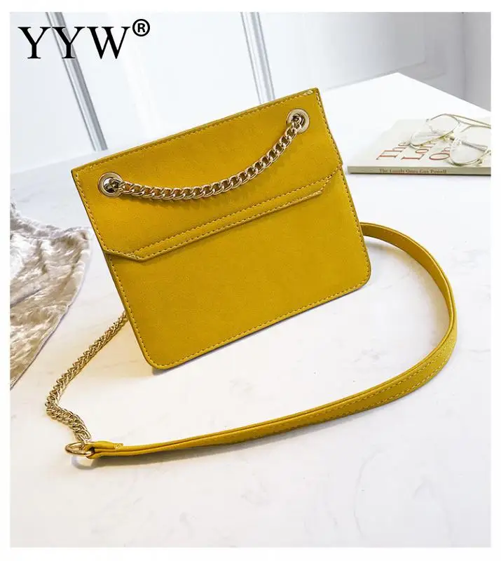 Модные желтые Для женщин мешок матовый одноцветное Цвета Mini Crossbody сумки на плечо Лидер продаж женские Искусственная кожа Bolsos Mujer черный