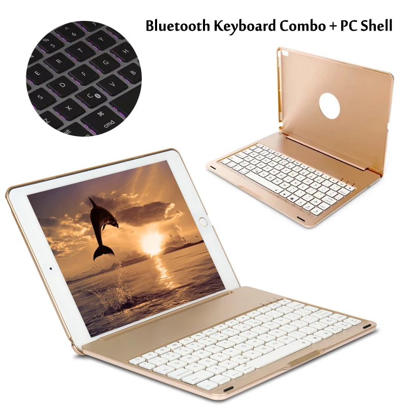 7 видов цветов с подсветкой беспроводной Bluetooth чехол для клавиатуры iPad Pro 10 5 новый
