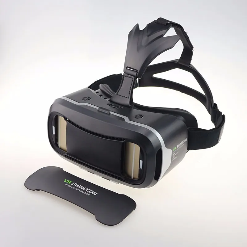VR Shinecon 2,0 3D очки виртуальной реальности Гарнитура для смартфона Google Cardboard VR шлем для Iphone Android 4,7-6 'телефона