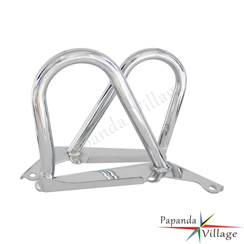 Хромированная защита двигателя для мотоцикла на автомагистрали аварийный