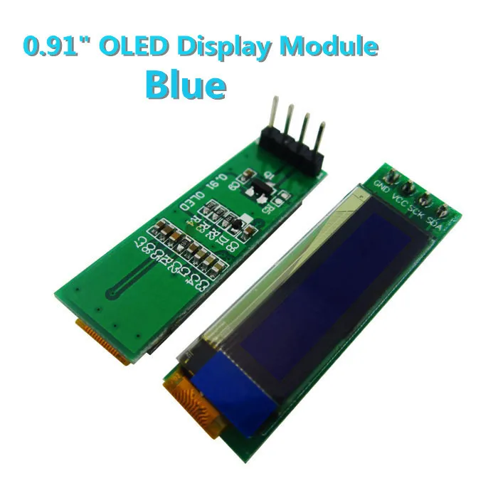 1pcs 0.91 inch OLED module 0.91&quot Blue 128X32 LCD LED Display Module IIC Communicate new original | Электроника
