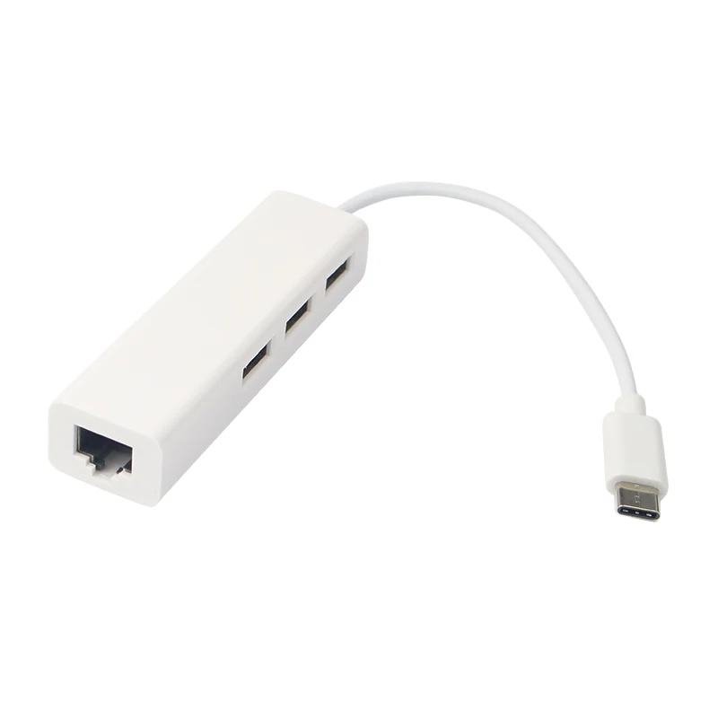 Высокое качество USB 2 0 Тип C 3 1 к RJ45 Ethernet LAN адаптер кабель с портами концентратор