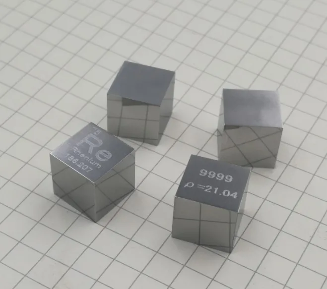 Re Rhenium Металл Высокая точность плотность куб 10x10x10мм|Магнитные материалы| |