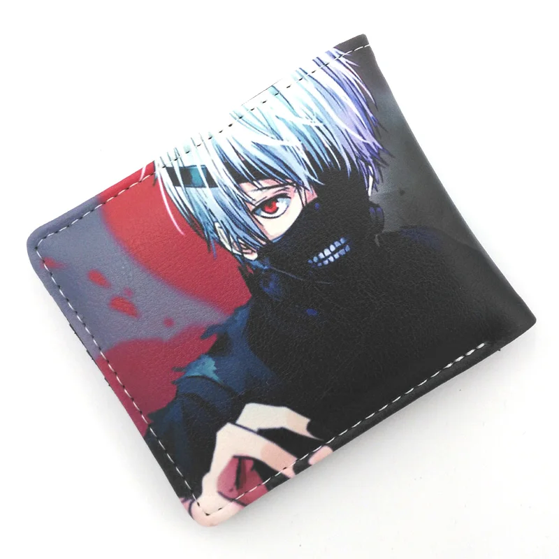 Кожаный кошелек для косплея аниме Kaneki Ken, Лидер продаж, держатель для карт, кошелек для мужчин и женщин, Подарочная сумка для денег