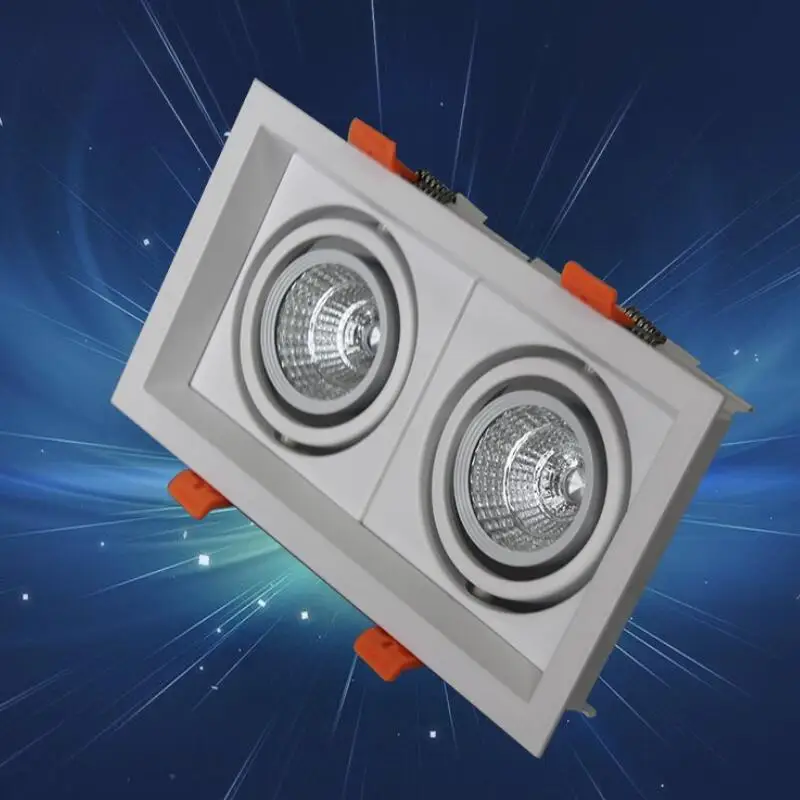 10W 20W 30W 1head 2head Square COB LED Downlight Recessed Panel Light Spot Ceiling Down Warm/Natural/Cold White | Лампы и освещение