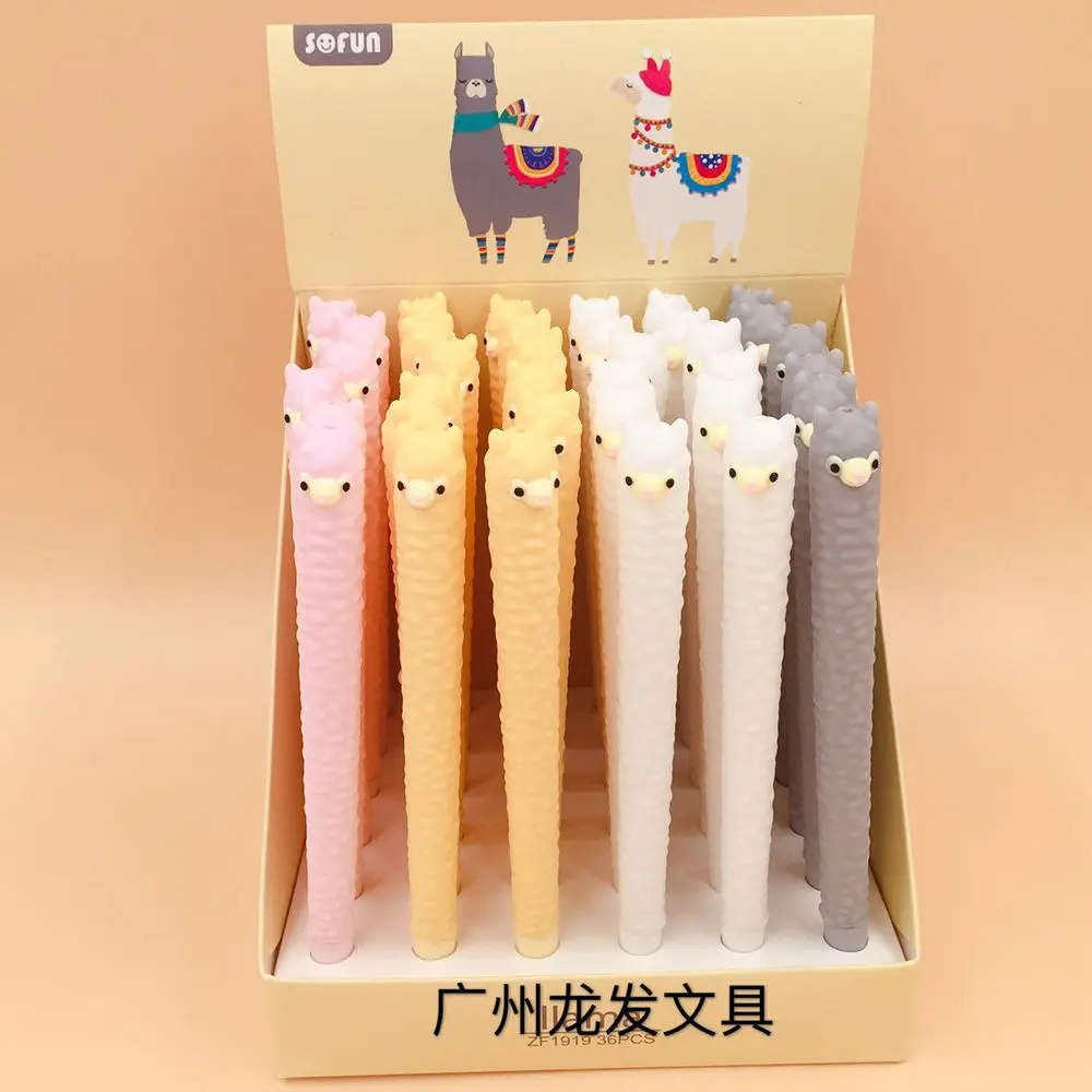 1 шт. силиконовая альпака в форме животного|Гелевые ручки| |