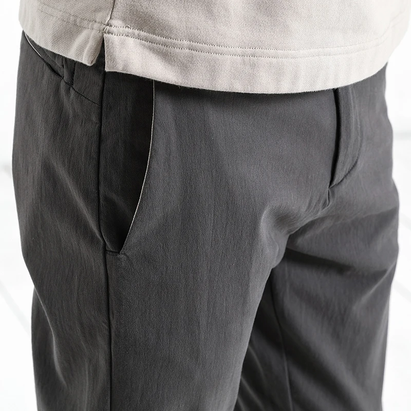 SIMWOOD 2019 новые весенние повседневные штаны для мужчин Slim Fit Мода Высокое качество