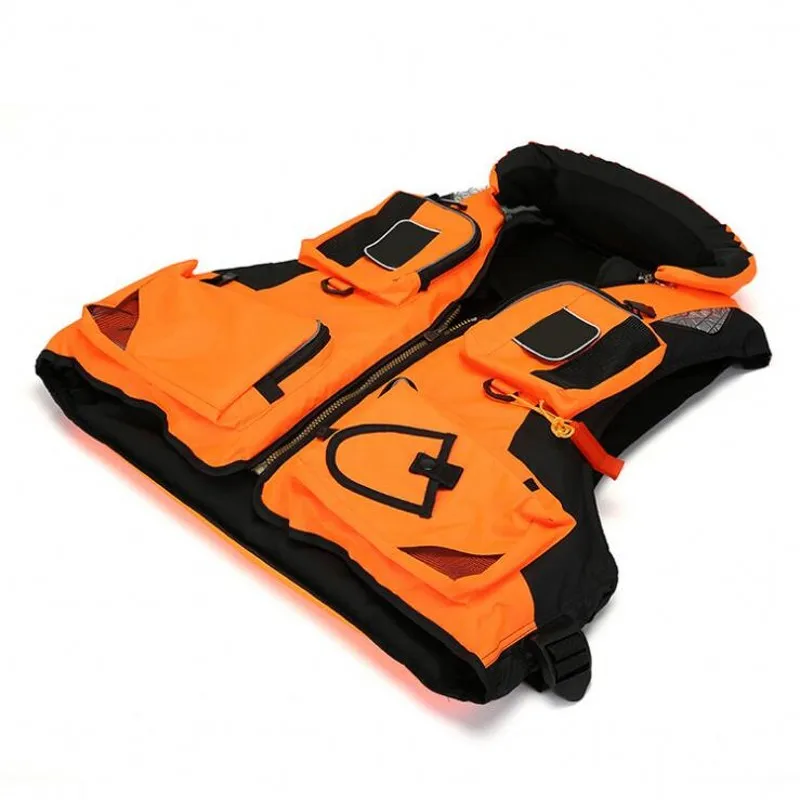 Полиэстер плавающий спасательный жилет рафтинг плавучесть одежда жилеты для