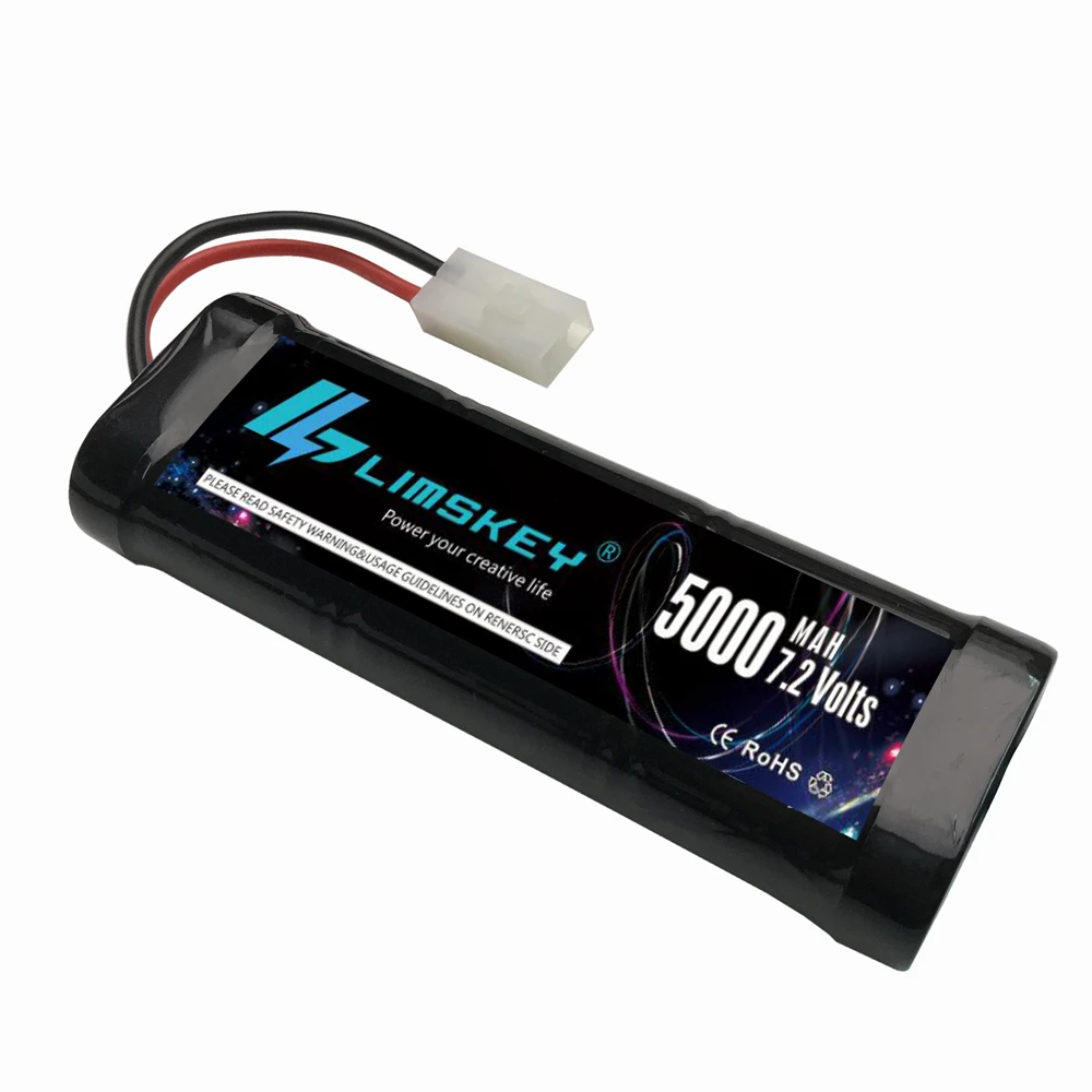 Limskey Racing RC аккумулятор Ni MH 7 2 в 5000 мАч высокая мощность с разъемом разряда для