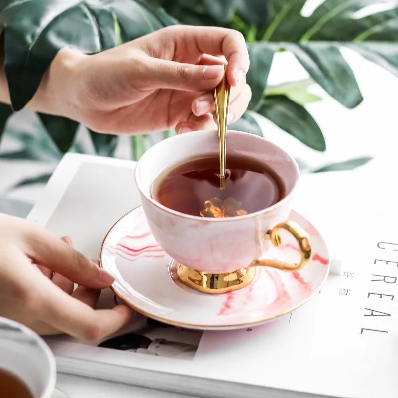 Европейский минималистский мраморный узор Пномпень керамическая кофейная чашка