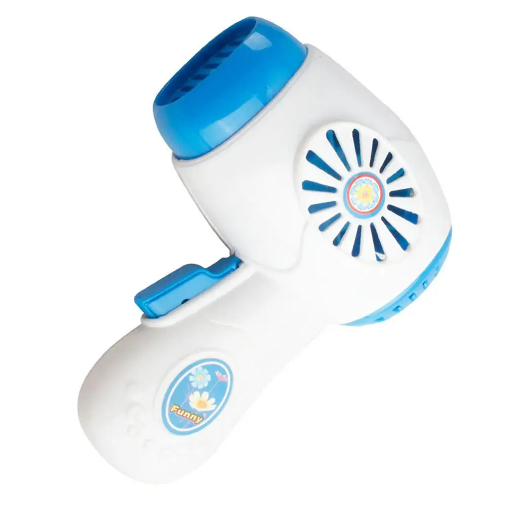 Hair Dryer Blue Детский мини-кухонный холодильник/соковыжималка/рисоварка для детей, ролевые игры, игрушки, моделирование, кухонные игрушечные инструменты, набор, подарки для детей - Цвет: Hair Dryer Blue