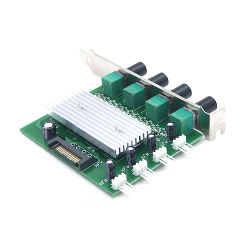 ESLOTH компьютерный корпус SATA интерфейс PCI бит вентилятор регулятор 4 канальный